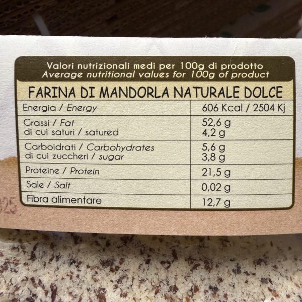 Second image of Farina di mandorle 500g